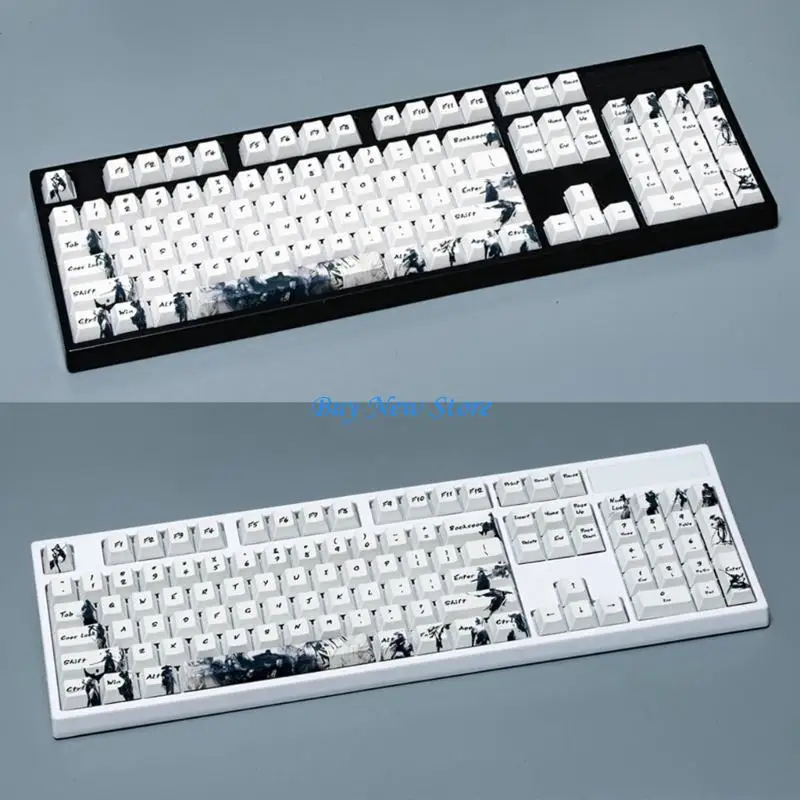 

20ce dye-sublimation pbt keycaps Установите Knight Errant 71-key/128-Keys Cherry-Profile