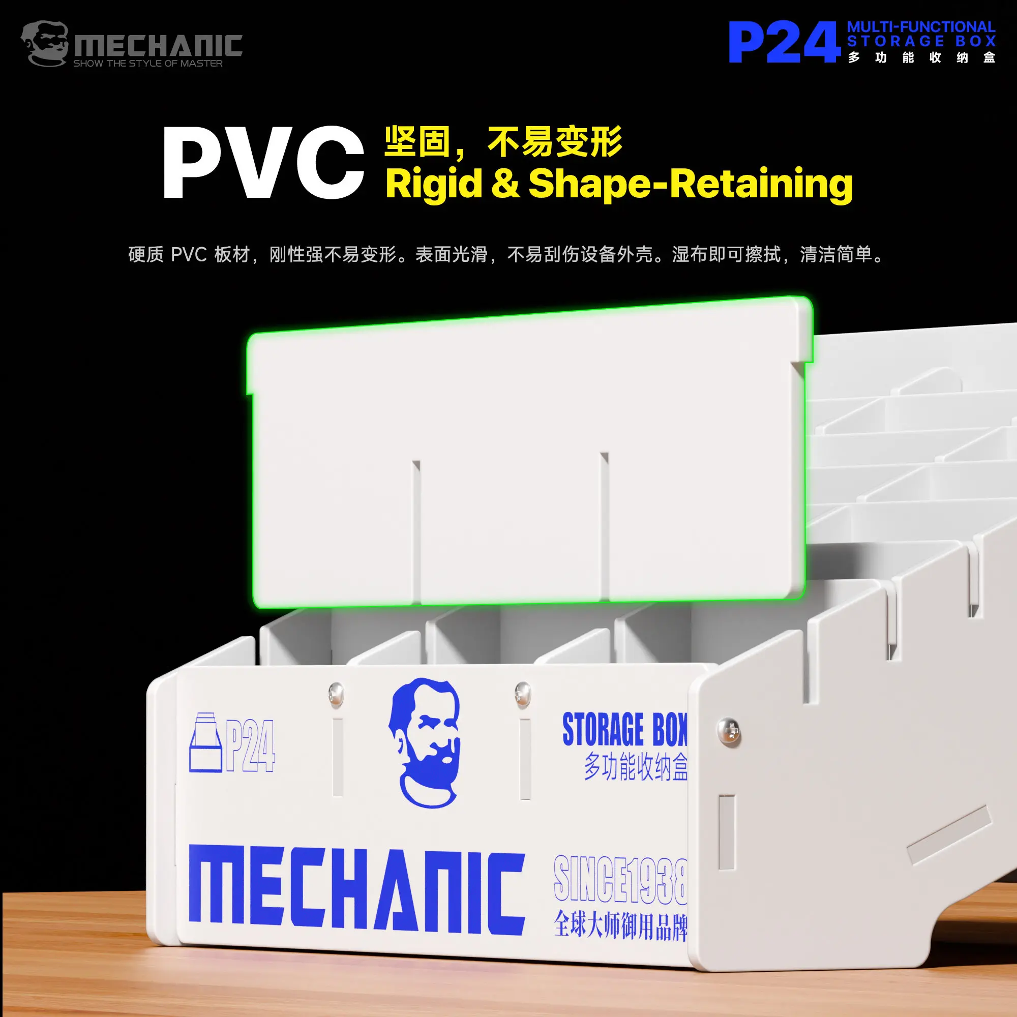 Mechanic P24 24 Compartments Repair Workbench Storage Holder For phone Samples Repair Consumables Tools Storage Use Tools