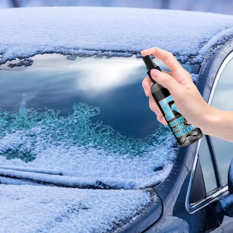 Car Windshield Deicer Car Ice Remover Agent Multifunctional Auto Windshield Defroster Snow Melting Defrost Liquid 100ml For