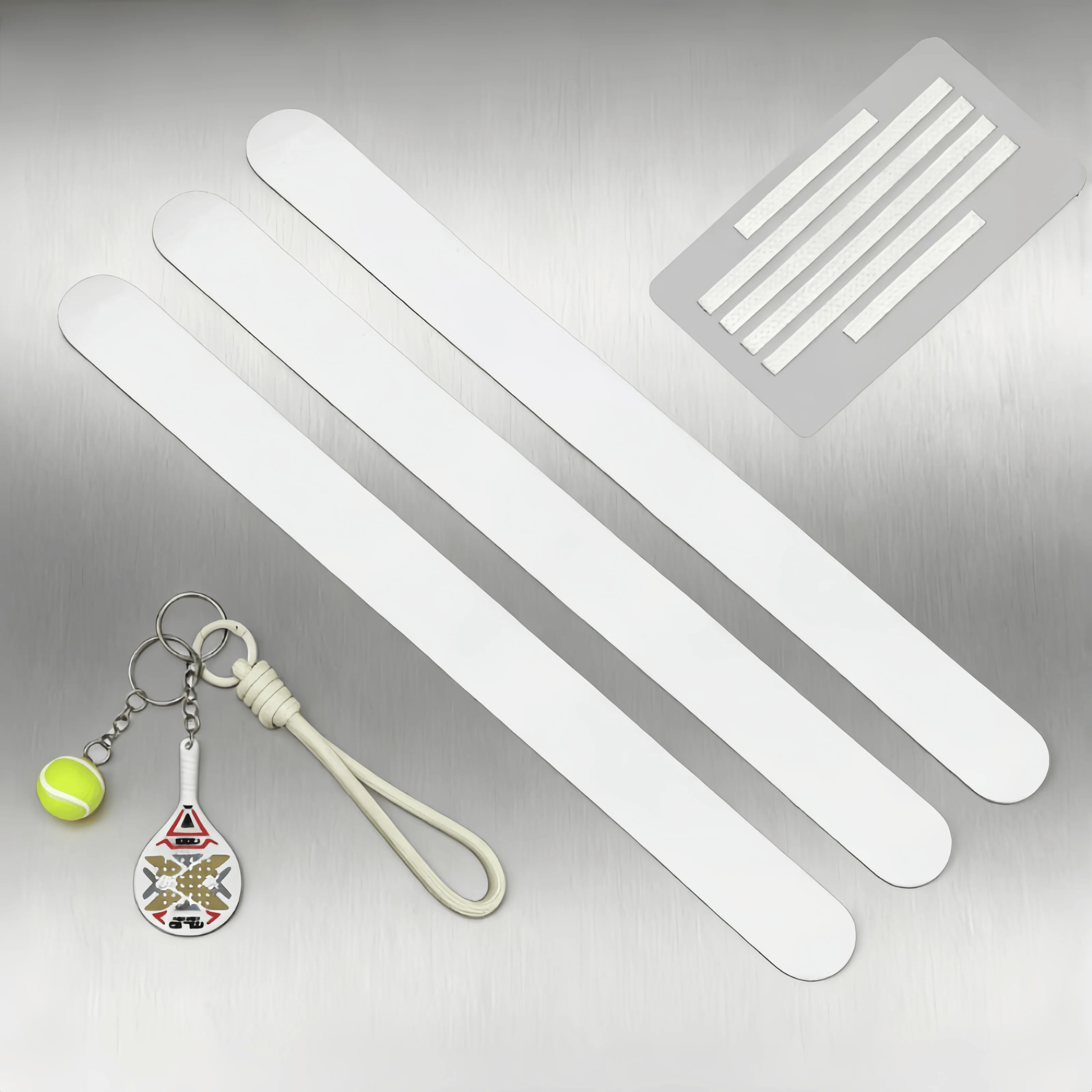 

Nox 3pcs Protection Set,Keychain,Friction Patch,Head Protector,Anti-Slip Wear Resistant,Professional Tennis Racket Guard