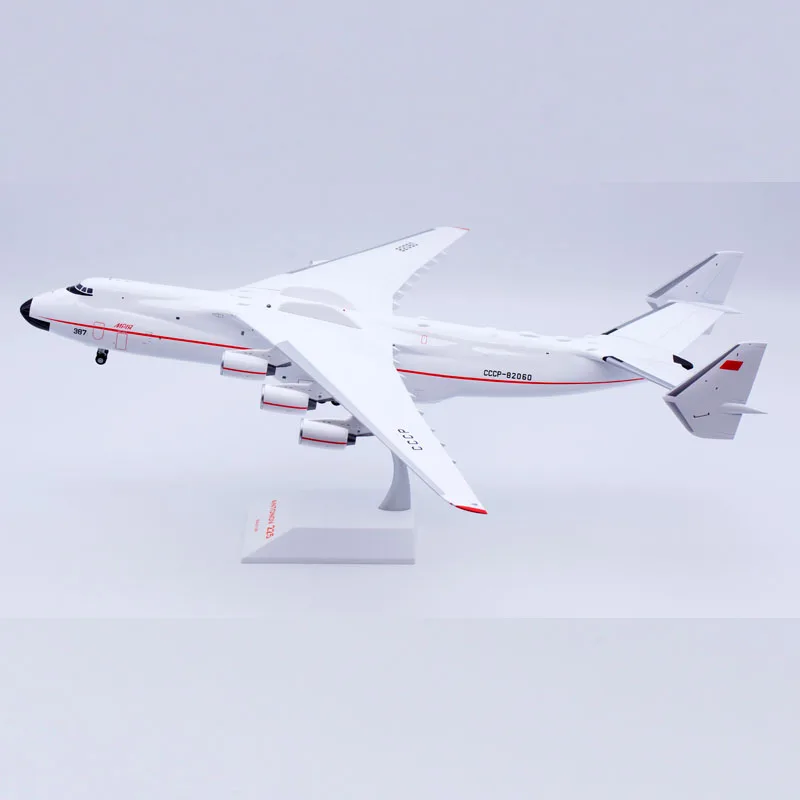 Lh21225 Gelegeerd Verzamelvliegtuig Cadeau Jc Vleugels 1:200 Antonov An-225 "Rode Lijn" Diecast Vliegtuig Jet Model CCCP-82060 Met Standaard