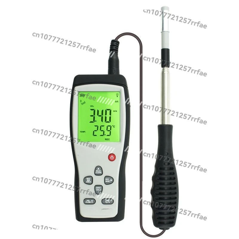 AR866A Thermal Digital Display Air Speed and Volume Air Temperature Tester