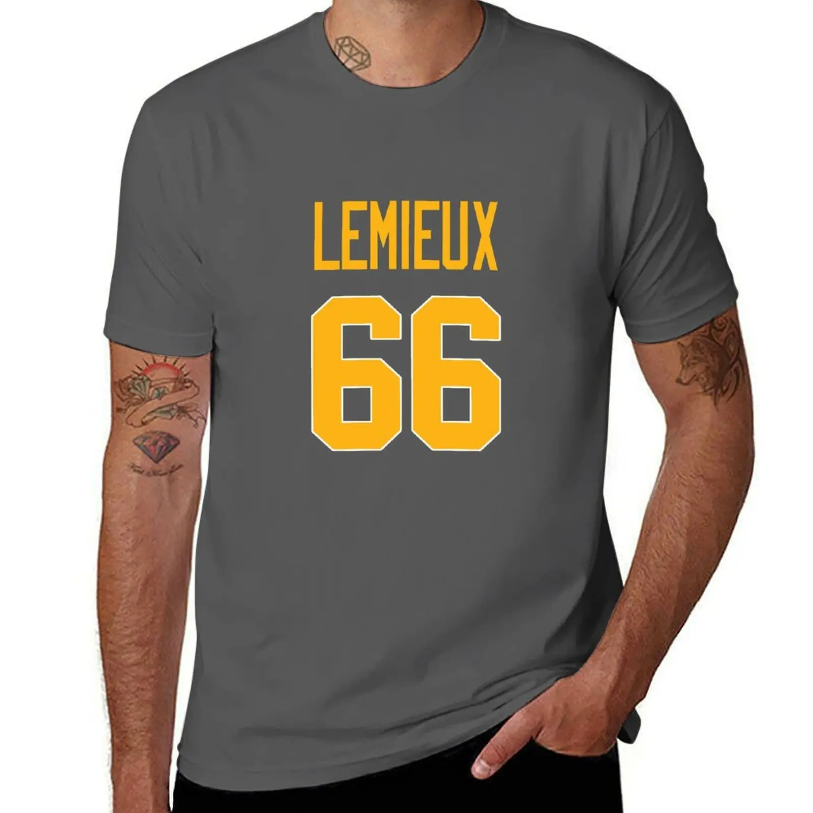 

Lemieux -- 66 T-Shirt Moisture Wicking Athletic T-Shirt