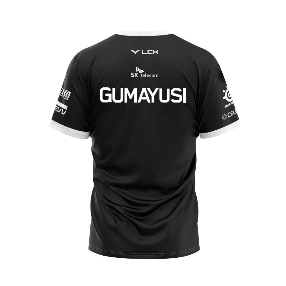 تي شيرت جديد من League of Legends SKT T1، قمصان فريق League of Legends Esports، وقمصان رياضية MSI Faker Zeus Supporter #4