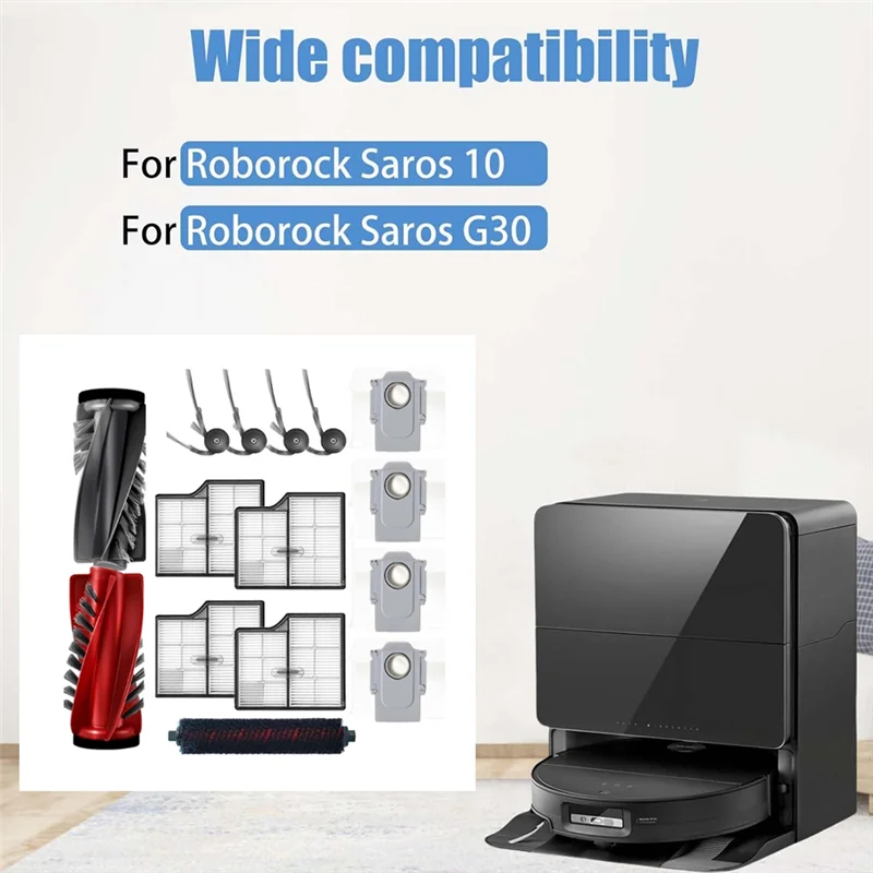 A83G-Roborock Saros 10/G30 / S9 Maxv ウルトラ掃除機部品メインサイドブラシフィルター高速セルフクリーニングブラシ