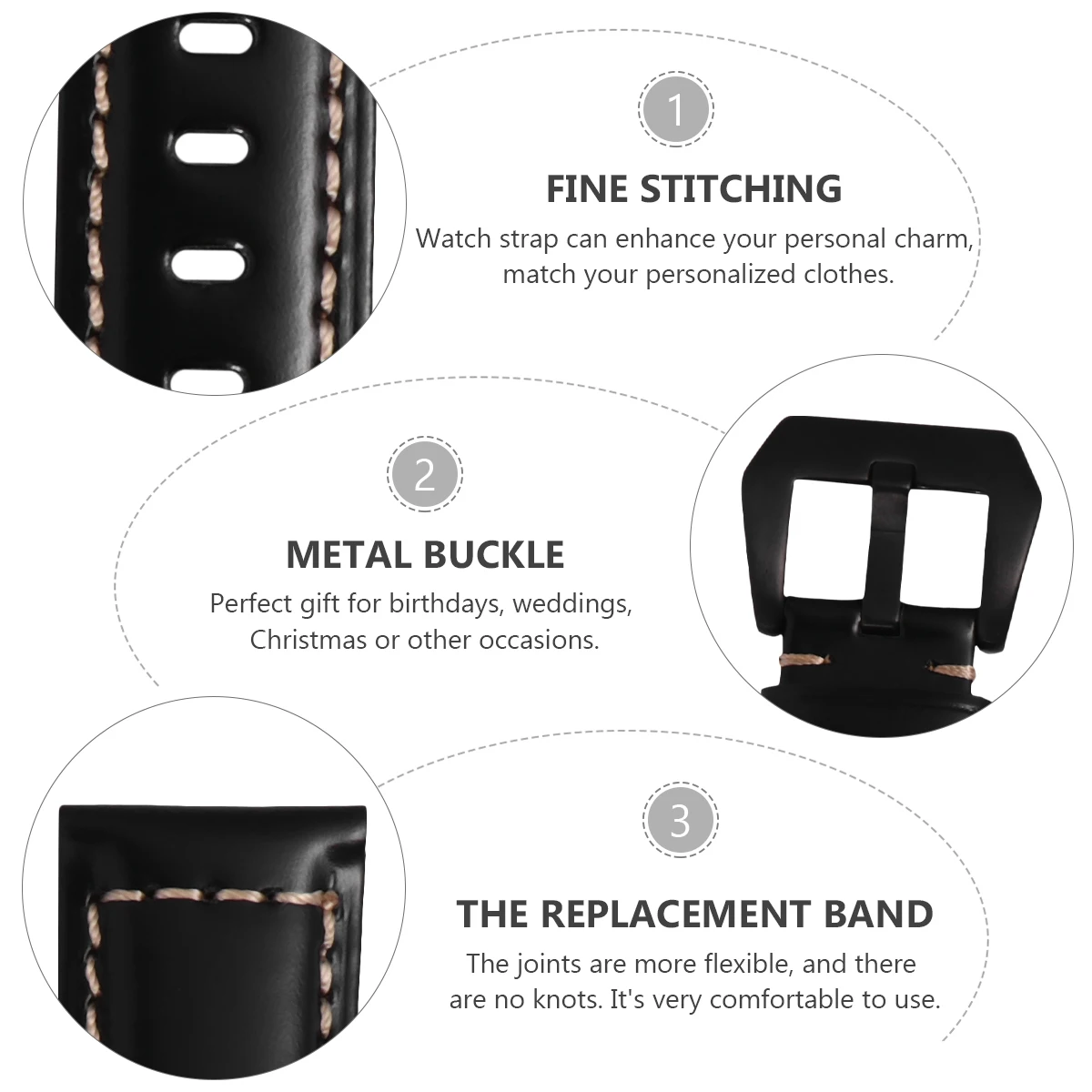 

22 Mm Strap Watch Watchband 22mm Watchbands Straps Man Wristband for Women Buckle