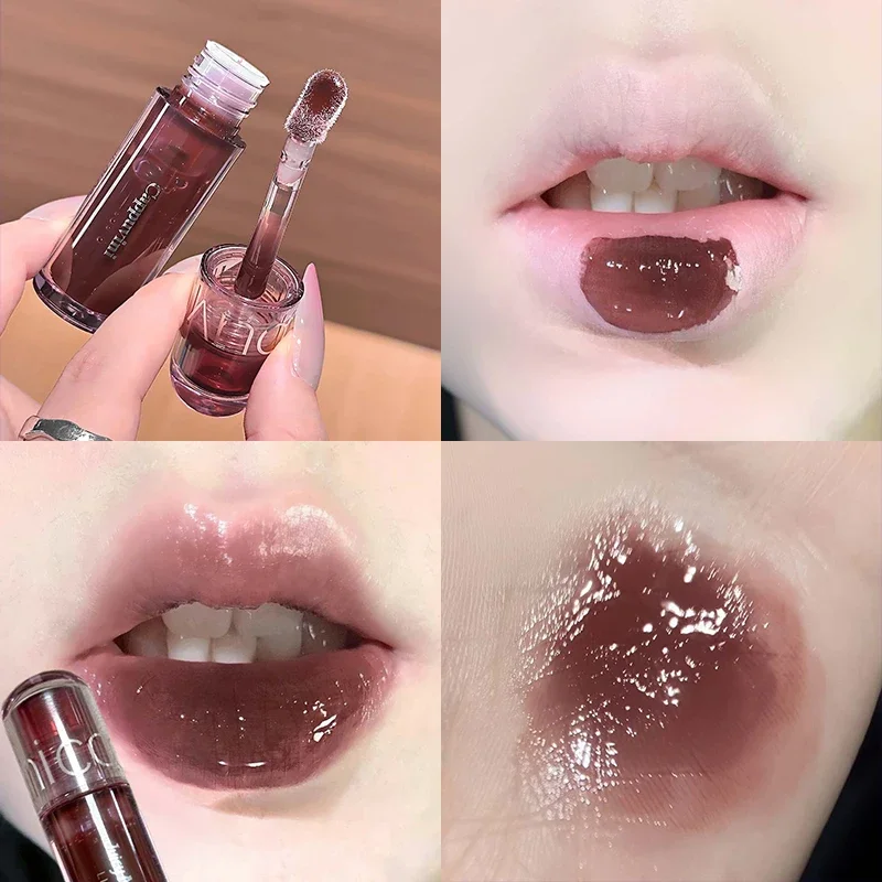 CAPPUVINI Juicy Lip Tint Glänzender Lipgloss Spiegelglanz Flüssiger Lippenstift Feuchtigkeitsspendender Lipgloss Koreanische Kosmetik – Detail 1
