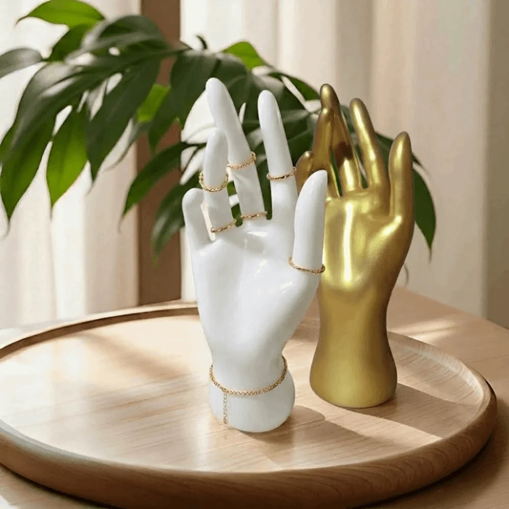 Realistic Jewelry Display Hand Model 22cm Elegant Mannequin Hand Model Durable Sturdy Ring Organizer Watch Display