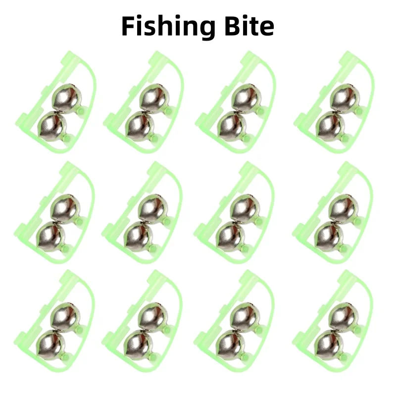 Fishing Bite Alarm Twin Bells Fishing Rod Bite Bait Alarm Led Night Fish Bite Lure Alarm Alert Carp Fishing Accessories