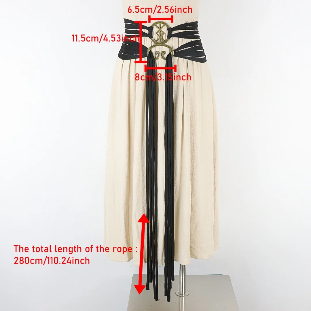 Tree of Life Wrap Waist Sash Belt Vintage Wrap Ribbon Belt for Witch Elf Fairy Halloween Cosplay Costume