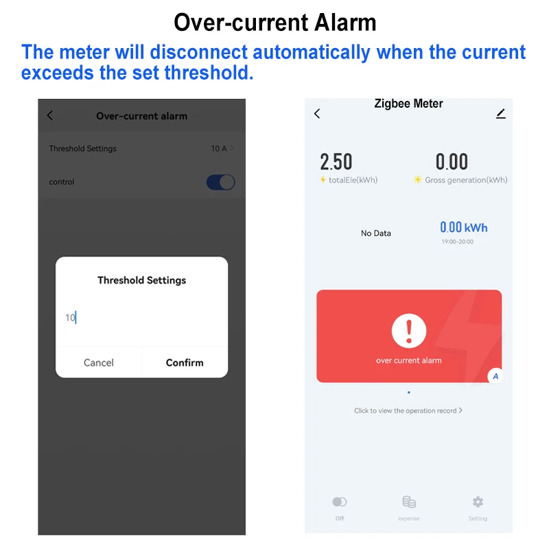 WiFi Smart Energy Meter Multi-TarIffs Single Phase 80A Tuya Smart App Monitor Power Wattmeter Voltmeter Ampermeter 110V 240VAC