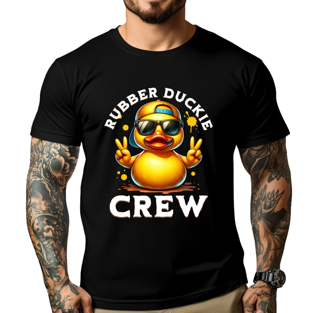 

Cool Yellow Rubber Duck In 70s 80s Duck Cruise Fall Clothes Aesthetic Man Clothes Happy New Years Graphic Tshirts