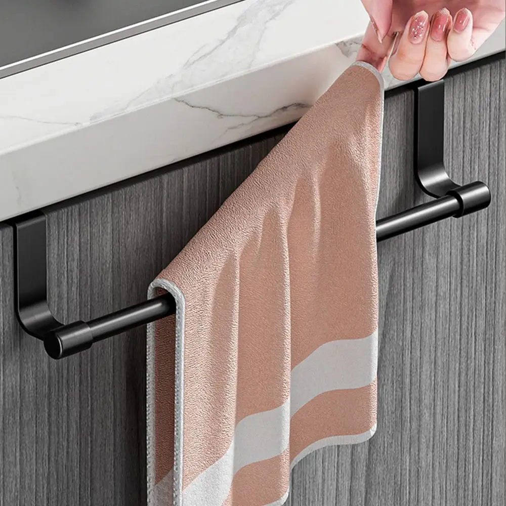 Gifts Multi-purpose Towel Rod Punch-free Towel Storage Bar Towel Storage Organizer Rag Hanger Door Hanging Towel Racks - Image 2