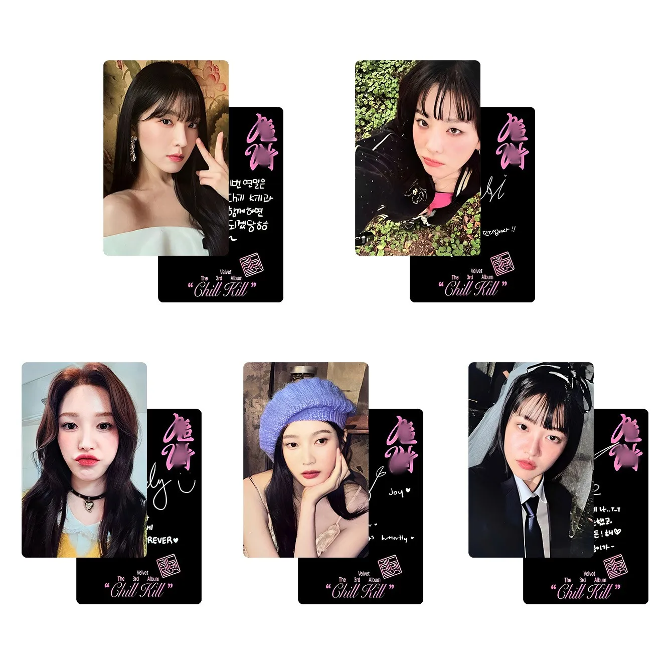 R Velvet Album Chill Kill photowcards 5 pz/set Wendy Irene stile coreano multicolore LOMO Card Joy Yrei Fans Collection cartolina