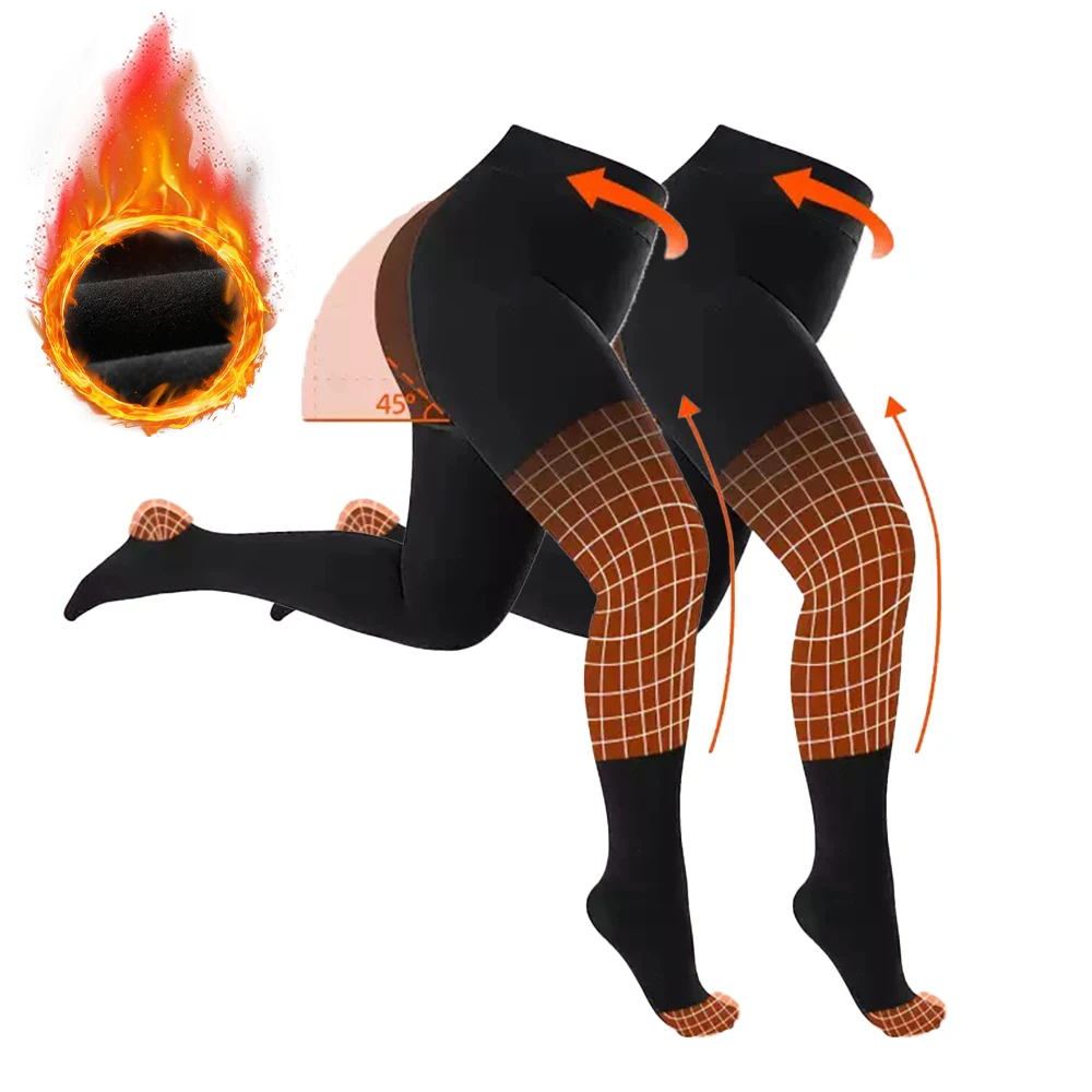 

2 Pcs Tights Women Stockings Winter Pantyhose Thin Fleece Tights Fleece Warmth Leg Beauty Socks Thickened Spring Autumn Tights