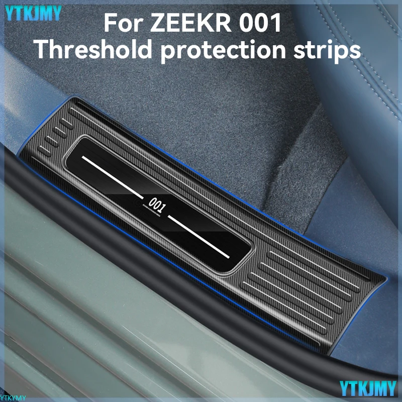 

2024 2025 ZEEKR 001 sill strip special stainless steel welcome protection strip pedal anti-scratch modified auto accessories