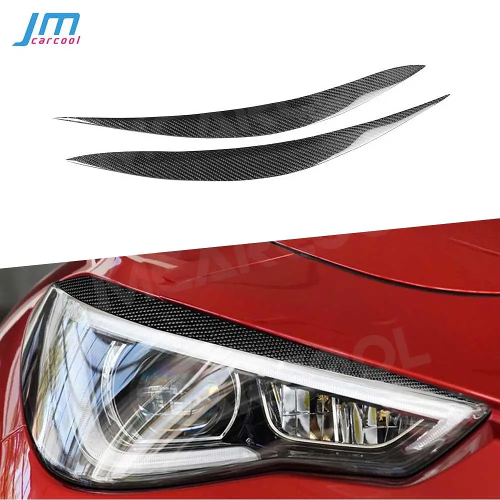 

Carbon Fiber Headlight Eyebrow Foglamp Eyelid Trim Cover for Infiniti Q60 2017-2022 for FX35 FX37 FX50 2009-2014 Car Accessories