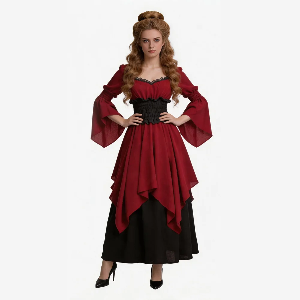 robe-de-soiree-de-style-medieval-de-pirate-de-sorciere-de-renaissance-de-style-victorien-de-folklore-avec-corset-et-taille-cintree-ideale-pour-halloween-et-les-deguisements