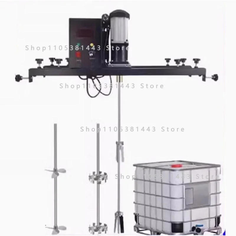 Coating Glue Resin Laundry Detergent Mixing and Stirring Machine Low Noise and Adjustable Speed Servo Electric IBC Bucket Mixer