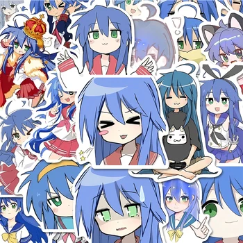 10/30/50pcs Izumi Konata Lucky Star Stickers Kawaii Meisjes Cartoon Sticker Laptop Notebook Koffer Fiets decoratieve Sticker Gift