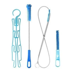 Cepillos de agua 4 en 1 para hidratación, Kit de limpieza de vejiga de agua, colgador de tubería, cepillo para bolsa de beber, herramientas de Camping al aire libre