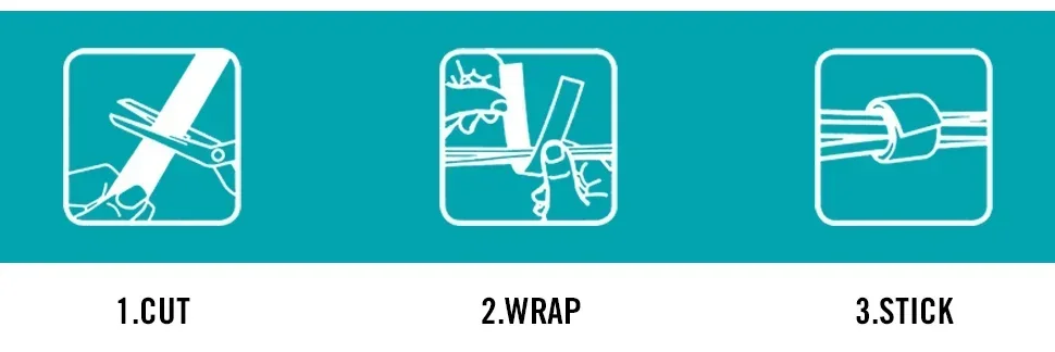 1-25M Selbstklebende Klettverschlussrolle, doppelseitiges magisches Klebeband für DIY, Haushalt, Auto und Büro – Detail 18