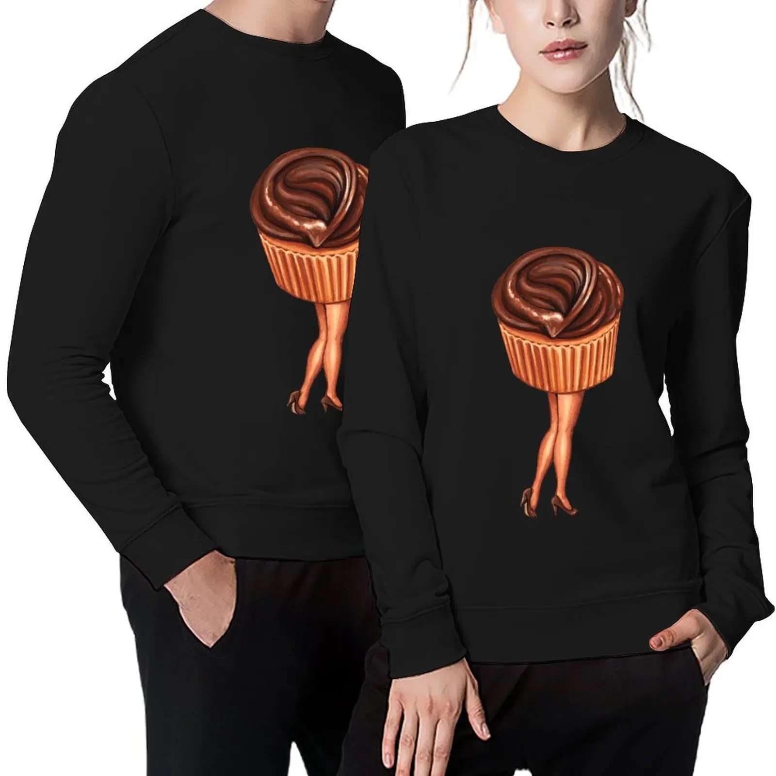 

Chocolate Cupcake Pin-Up Pullover fashion men japanese style men's sweat-shirt korean clothes anime sweatshirt