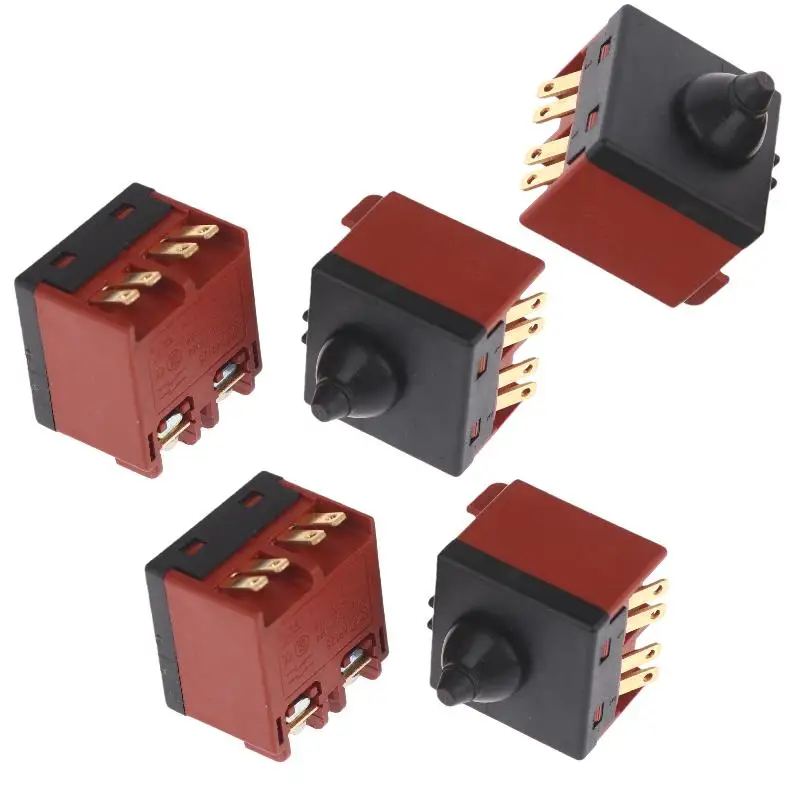 

1/2/5 шт. кнопочные переключатели, переключатель угловой шлифовальной машины, запасные части для 6-100, полировщик, аксессуары для угловой шлифовальной машины, электроинструмент