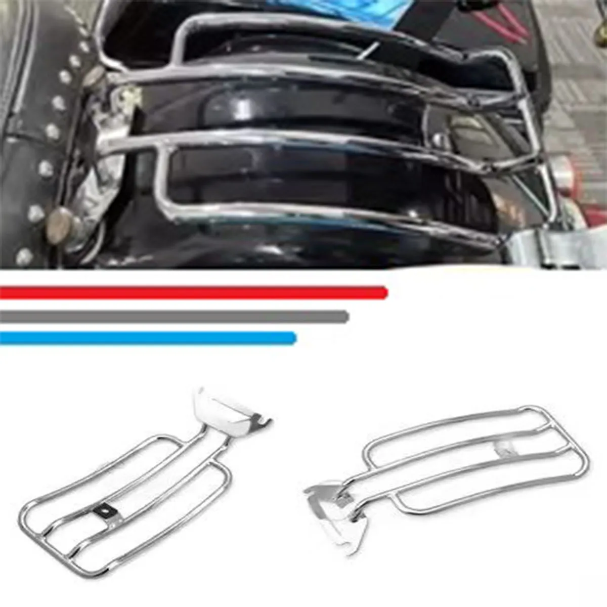 

Motorcycle Rear Luggage Rack Carrier Solo Seat for Harley-Davidson Heritage Softail Classic & Softail Deluxe 2018-2025