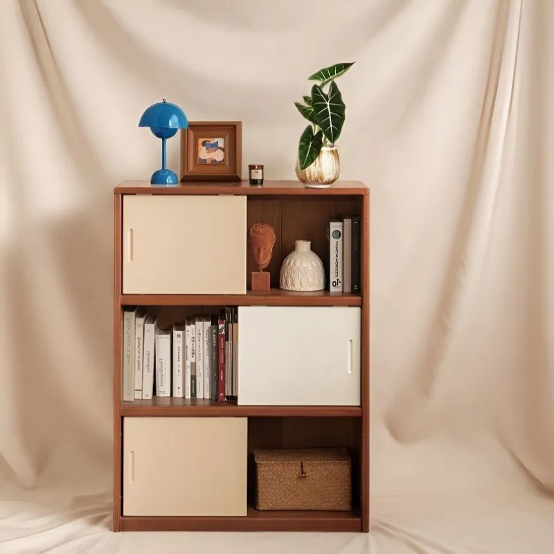 Storage cabinets are simple and practical solid wood wide-sided , living room Bauhaus storage
