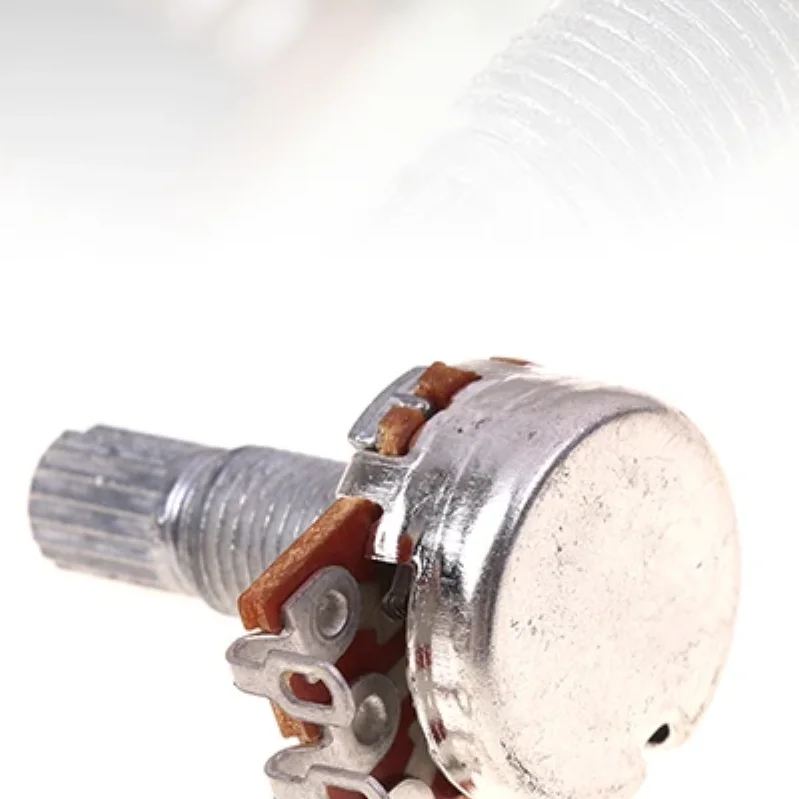 A500K B500K A250K B250K A50K B50K A25K B25K Potentiometer Splined Small Pot Electric Guitar Bass Effect Amp Tone Volume18mm