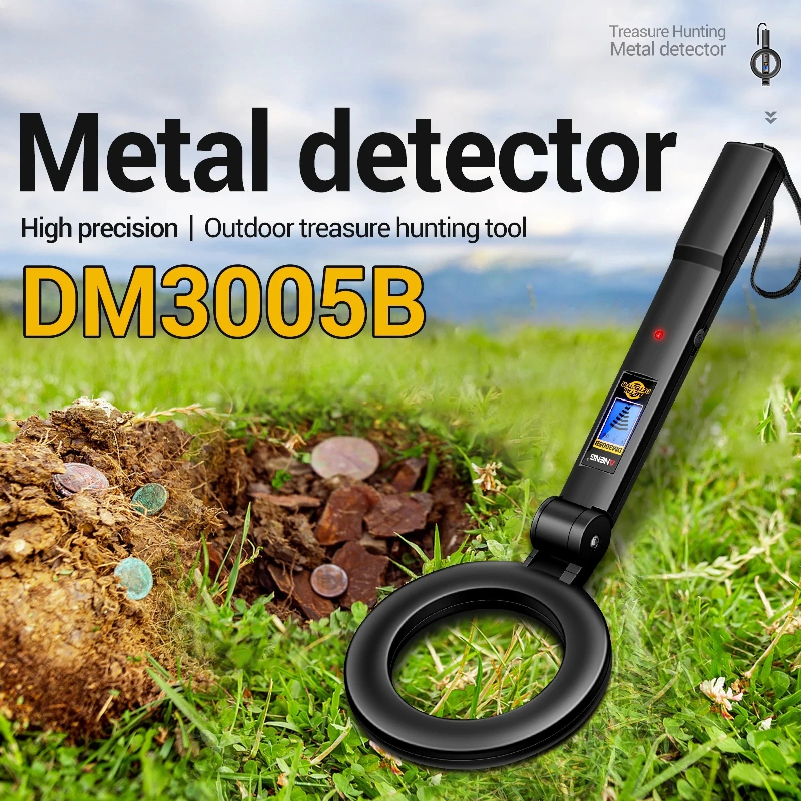 Treasure Hunter Pointing Metal Detector Pro Pinpointing Device Portable Underground Search Treasure Coin Detector