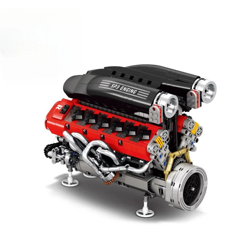 MOC Motore Meccanico SP3 Modello 1240PCS Building Blocks Set con Motore di Potenza Tecnico di Montaggio Giocattoli per I Bambini Regalo di Natale