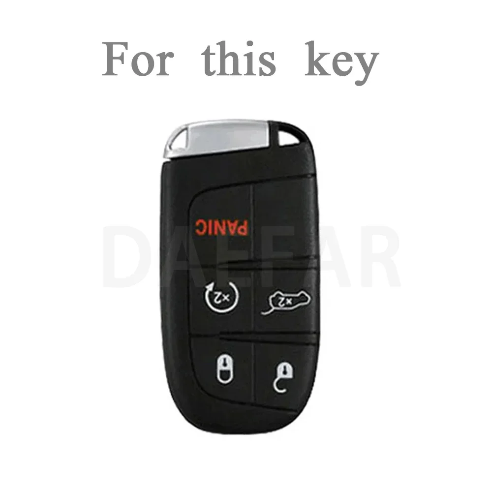 TPU 5 Buttons Car Remote Key Cover Case Shell For Jeep Grand Cherokee WK2 SRT Renegade Compass 2th For Chrysler 200 300 300C