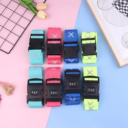 Travel Luggage Strap Adjustable Password Lock Packing Belt Baggage Secure Lock Anti-theft Luggage Strap Bundling Packing Belt