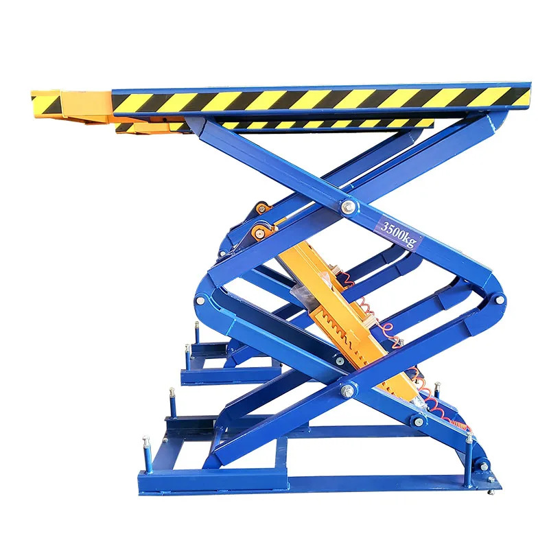 

New Scissor Hydraulic Garage Car Lift/ On Ground Auto Lifter/scissor Lifting Elevator