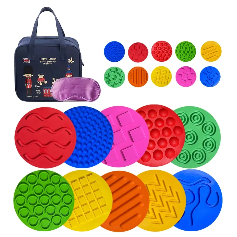 Baby Acupressure Mat Tactile Sensory Training Mat Home Baby Crawling Carpet Children\'s Jigsaw Puzzle Play Foot Massage Cushion