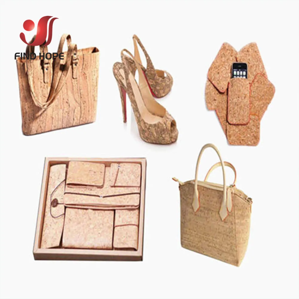20cm x 15cm 6pcs Bundle Vintage Soft Cork Fabric For Garment Handbag High Quality Synthetic Leather DIY Sewing Materials