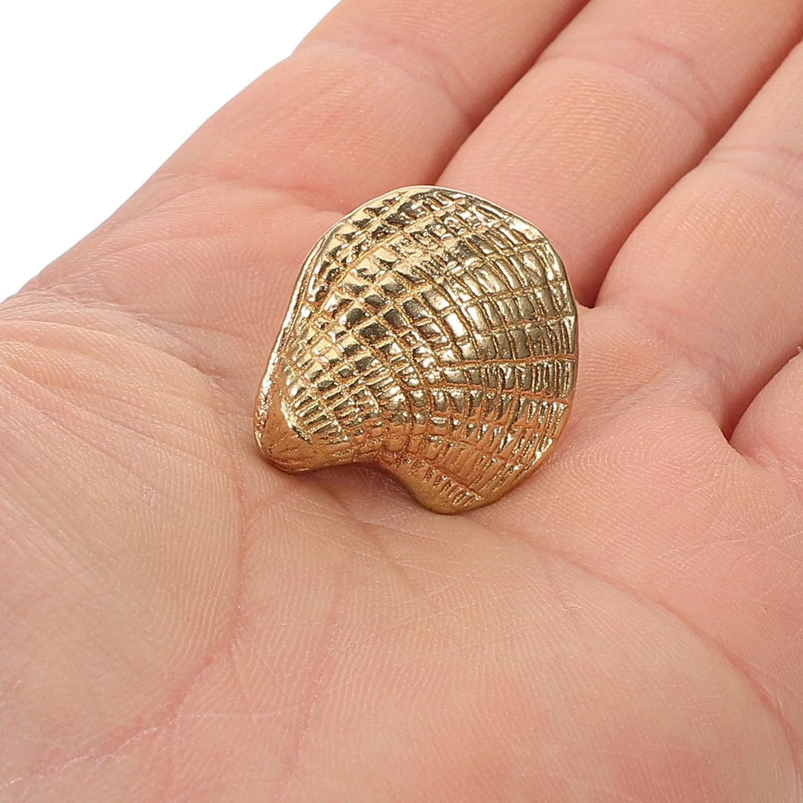 

Shell Knob Brass Cabinet Pull Decorative Drawer Handle Small Furniture Knob Metal Dresser Pull Home Decoration Upgrade