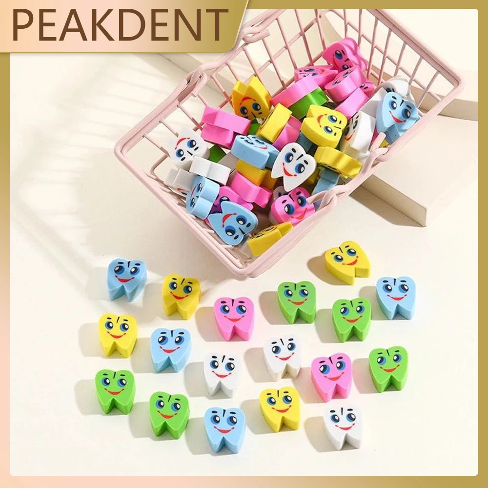 

Colorful Tooth-shaped Creative Erasers - Cartoon Cute Tooth Erasers for Kids, Cross-border Combo Gift Set Stationery Eraser
