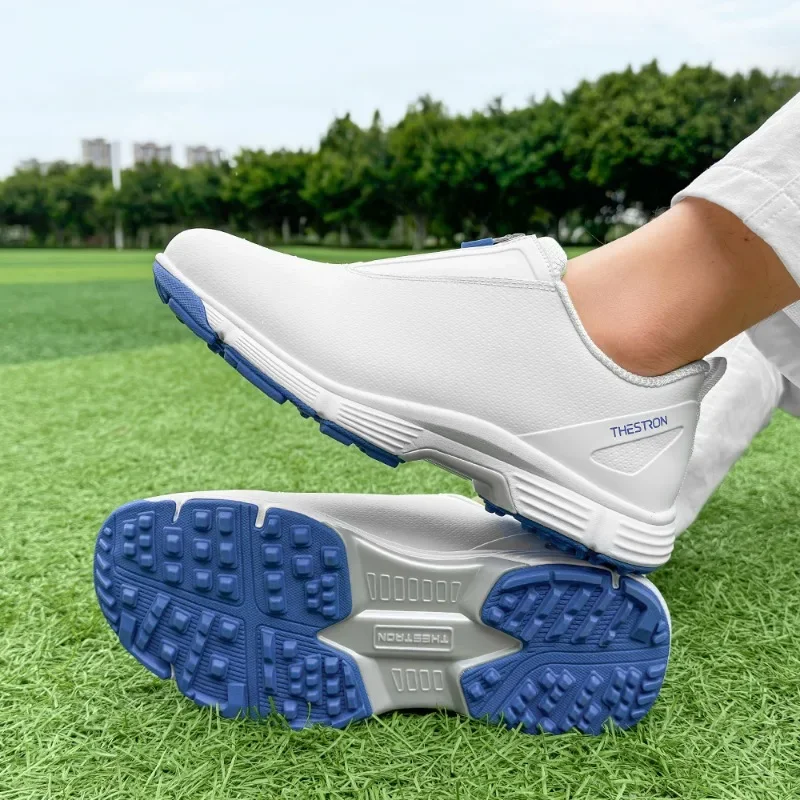 Sepatu Golf tahan air sepatu Golf pria Sneakers Golf kaki jalan antiselip mewah