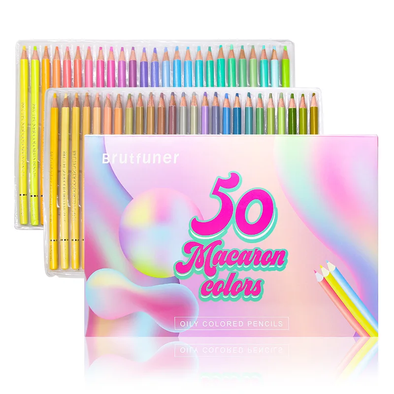 Brutfuner 마카롱 50 색 컬러 연필, 전문 파스텔 컬러링 드로잉 연필, 캔디 컬러 연필, 아트 키트 용품 Best5 Brutfuner 마카롱 50 색 컬러 연필, 전문 파스텔 컬러링 드로잉 연필, 캔디 컬러 연필, 아트 키트 용품 Best5
