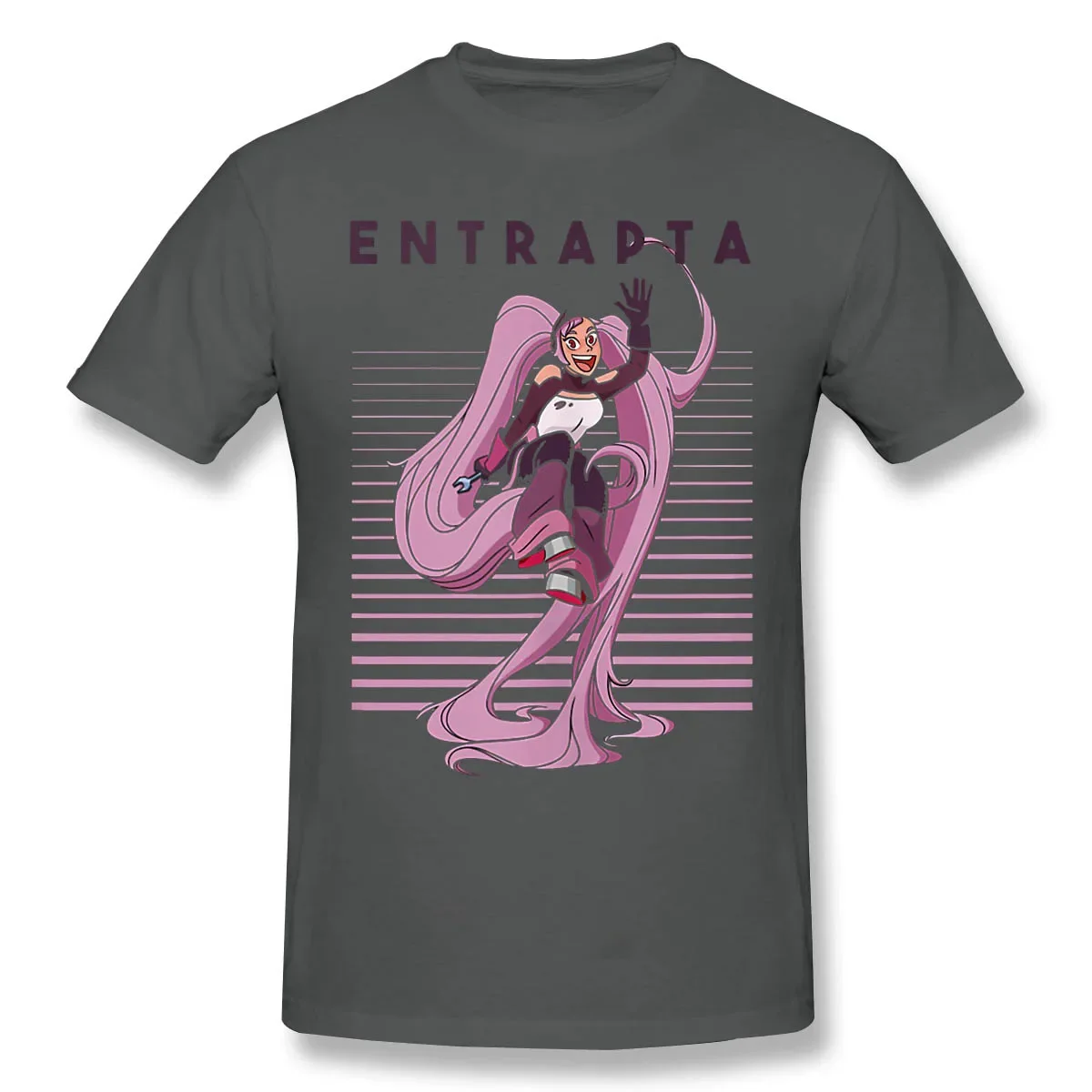 The Princess Of Power Stripes Entrapta Men Cotton Tees Tshirt Harajuku Streetwear She Ra Princess of Power Anime Manga T-Shirt