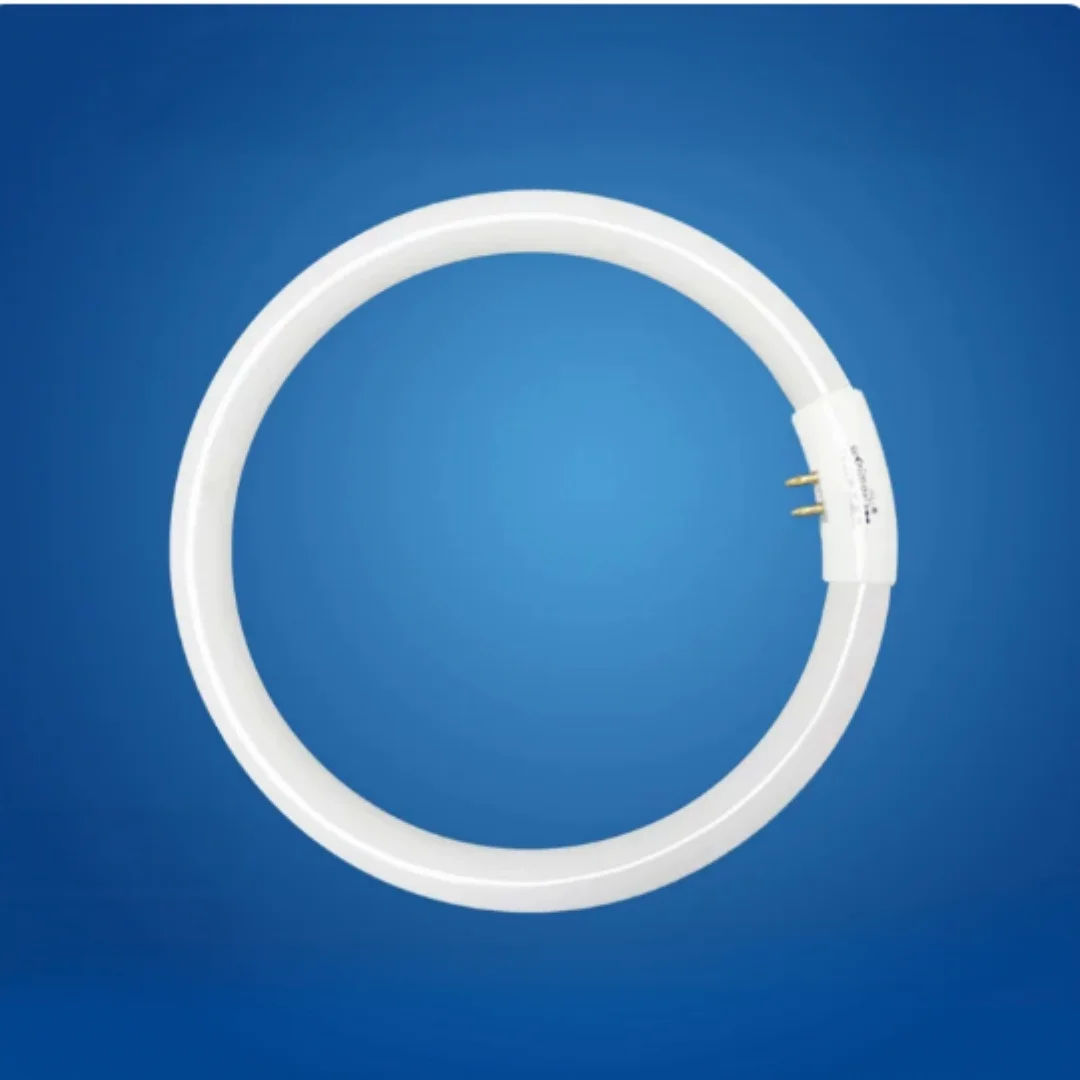 T5/T6 Round Tube White / Warm Yellow Light 22W/32W/40W Four-Pin Interface Auxiliary saving lamp for Magnifying Glass Microscope