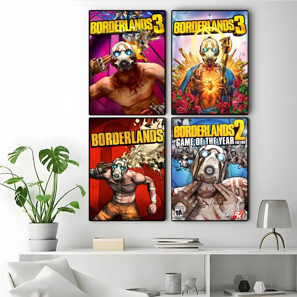 Game Borderlands Poster Modern Elegant Wall Stickers, Home Decor Poster, Wall Art for Living Room & Dorm