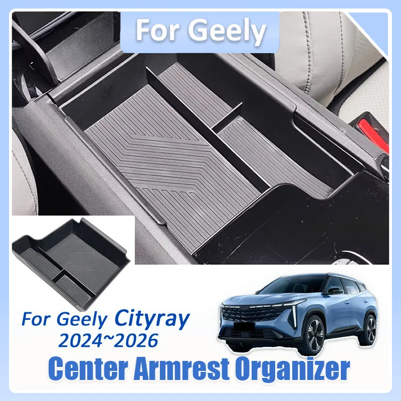 

For Geely Cityray 2024 2025 2026 Boyue Cool G426 Car Center Console Armrest Organizer Tray Storage Box Interior Accessories LHD