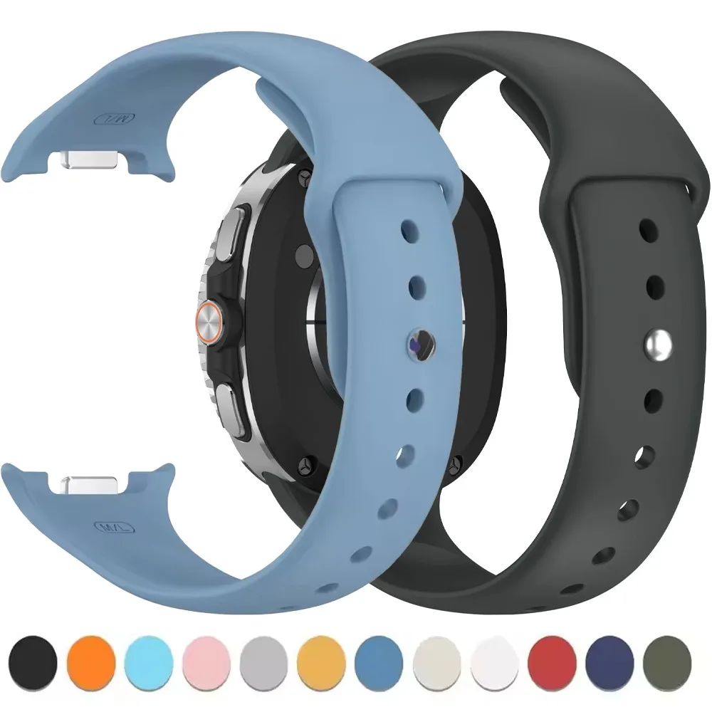 Silikonarmband ohne Lücken für Samsung Galaxy Watch 8 40/44 mm, Zubehör, atmungsaktives Armband, Armband Galaxy Watch 8 Classic 46 mm
