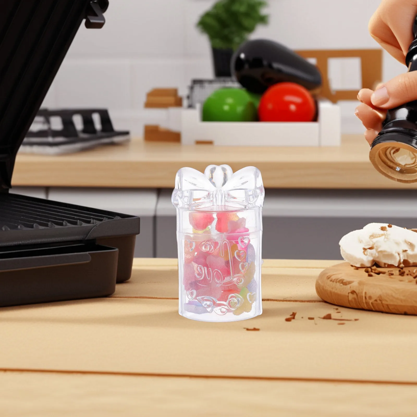 

10Pcs Wedding Favor Boxes Clear Plastic Candy Containers Creative Storage Boxes for Party Gifts Shower Birthdays