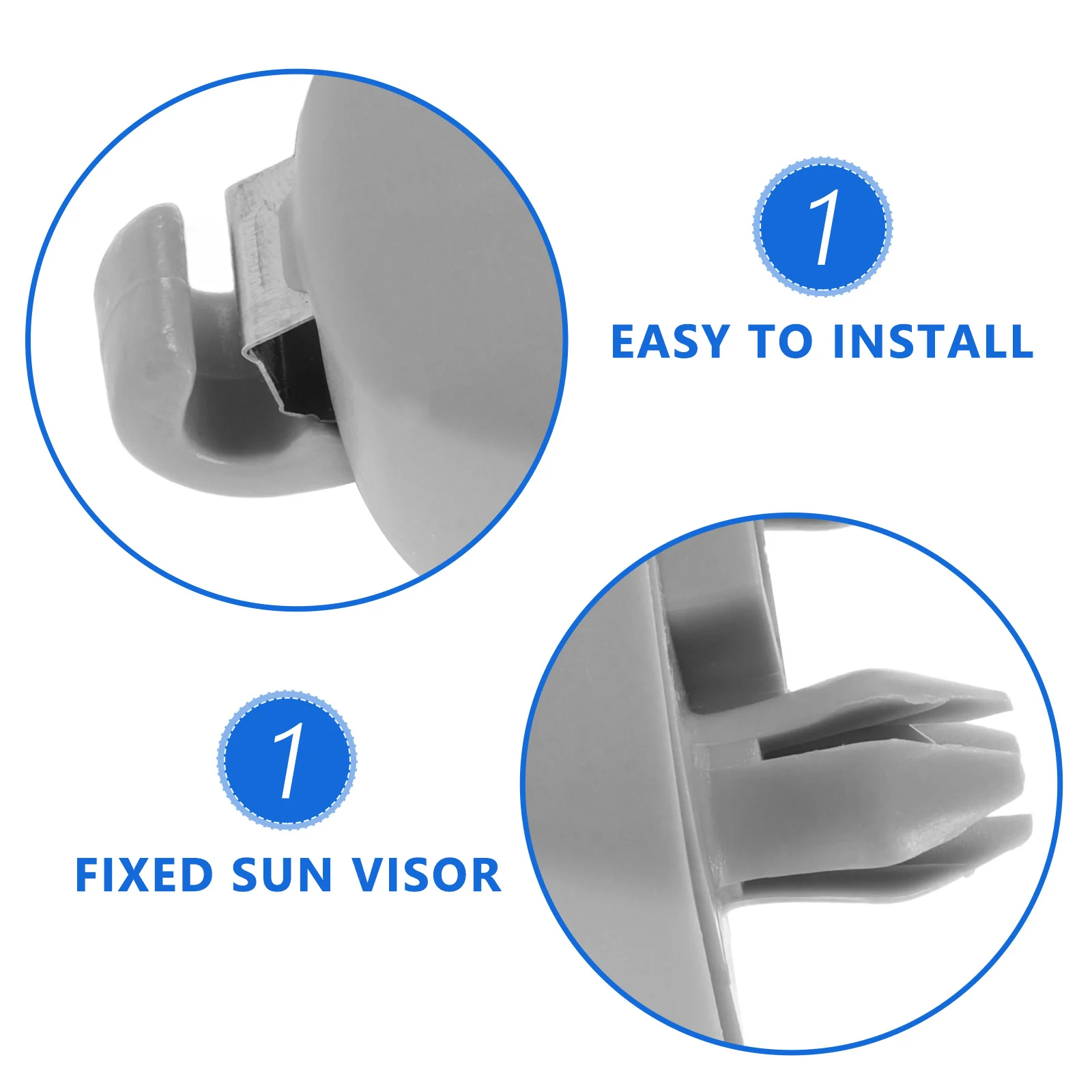 

2Pcs Automotive Sun Visor Hook Clip Plastic Car Interior Sun Visor Retainer Holder Easy Install Vehicle Accessories