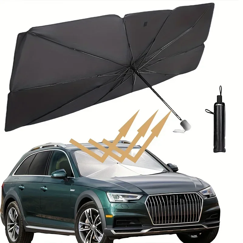 

Front Car Windshield Sunshade Folding Umbrella Auto Anti-UV Sun Shade Parasol Umbrella Type for Car Window Summer Sun Protection